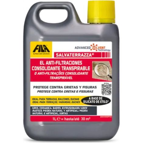 Salvaterrazza - Antifiltraciones Consolidante Transpirable / Palet 21 Cajas 4 un 5 L / Hidrófugo