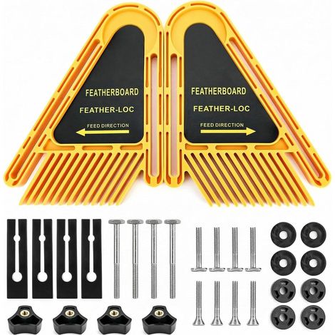 2 x Featherboard, Multi-Function Carpentry Tool for Wood Router Table (1/5)