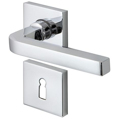 Maniglia Porta Della Toilette, Iq-Carre Con Rosetten, Chrom