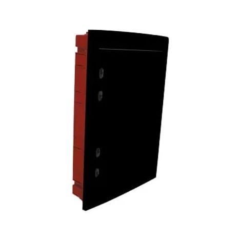 ETTROIT Centralino elettrico da incasso 54 moduli IP40 con portello cieco nero - DB112954B