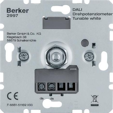 Interruttore Berker 2997 bianco 30 cm 2 W