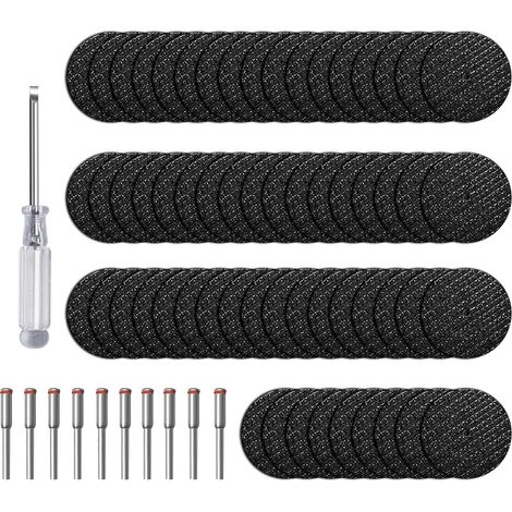 65 Pièces Mini Scie Circulaire et 10 Pièces de Bielles 1 Tournevis Lame de Scie Circulaire Résistance à L'usure Durable Lame Rotative Conception Ergonomique pour Traitement (1/5)