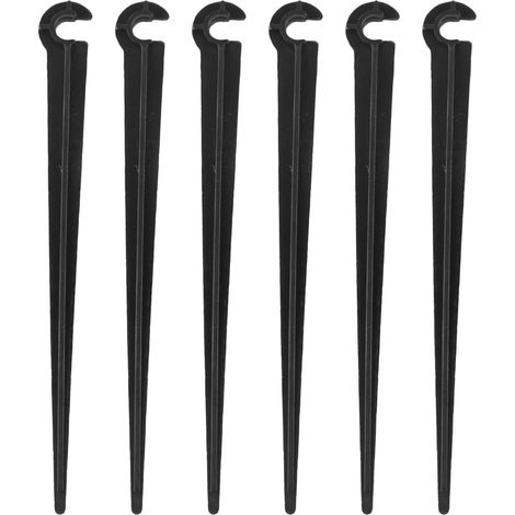 Lot de 50 supports de tuyau goutte à goutte pour tuyau de 4/7 mm, piquets de jardin pour micro-goutte à goutte, piquets de support d'irrigation, potagers, plantes, parterres de fleurs (1/5)