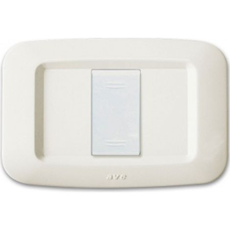 Placca in tecnopolimero 1 modulo Blanc