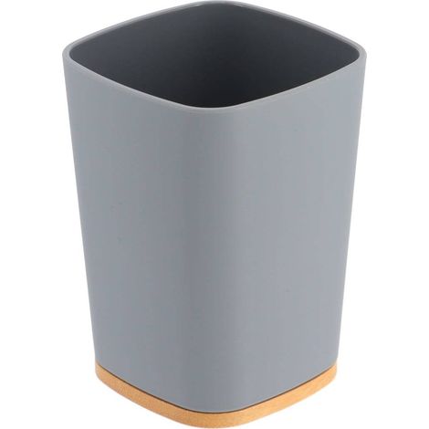 Rubber + abs und bambus becher - grau - Tendance (1/2)