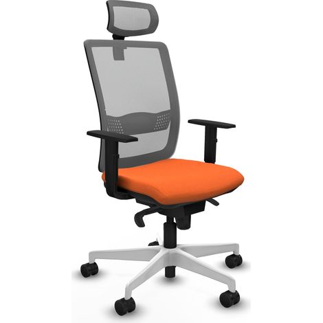 Chaise de bureau piqueras y crespo Haches gris blanc confortable (1/2)