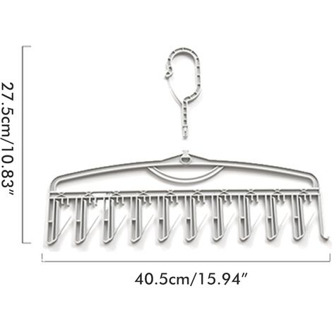 Cintre rotatif multifonctionnel pour chaussettes, soutiens-gorge, sous-vêtements, foulards, serviettes - Organisateur de maison (1/5)