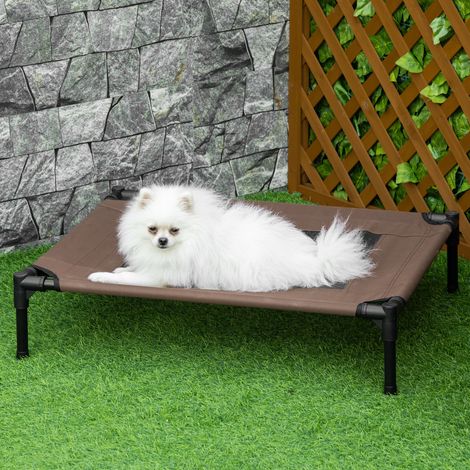 Lit pour chien chat lit de camp grand confort sur pieds tissu oxford textilène micro-perforé