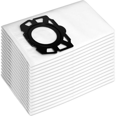 Foho 16 sacs KFI 487 d'aspirateur pour Kärcher WD4 WD5 WD6 WD5 P WD6 P MV4 MV5 MV6 KWD4 KWD5 KWD6 KNT4 WD4.200 à WD5.800 SW5.100 SE6.100, remplace 2.863-006.0 (1/4)