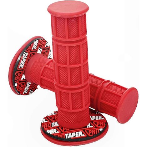 Rutschfeste Motorrad-Lenkergriffe aus Gummi, universelles Ersatzzubehör 22 mm 24 mm, gelbe Motorrad-Lenkergriffe, rutschfester Griff kompatibel mit Motorrädern.