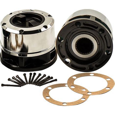 Mozzi a bloccaggio manuale, in materiale composito rinforzato, 4,5 pollici x 4,5 pollici x 2 pollici, compatibili con Kia Sportage 4WD 1995-2002, migliorano la trazione, facili da installare. (1/5)