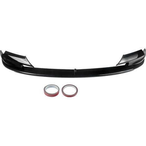 Labio del parachoques, plástico ABS duradero, fácil instalación, compatible con BMW, negro brillante. (1/2)