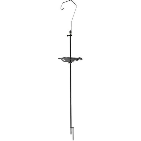 Doppelfunktionaler, abnehmbarer Camping-Erdanker und Lampenhalter, hochfestes Metall