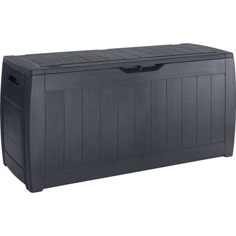 Aufbewahrungsbox Gartenbox 270L schwarz
