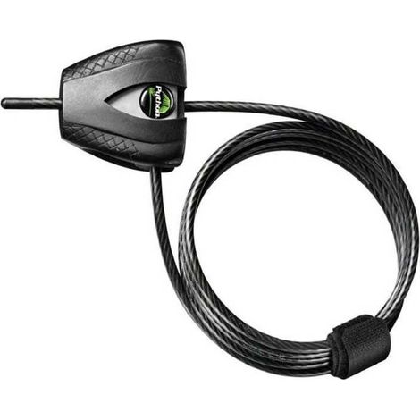 Master Lock Python 8417 - Candado para cable (5 mm x 1800 mm), color negro (1/3)