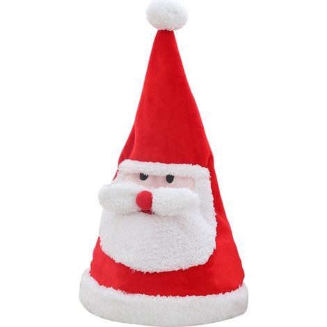 Chapeau en peluche électrique, cadeau de Noël, chapeau de Noël (1/2)