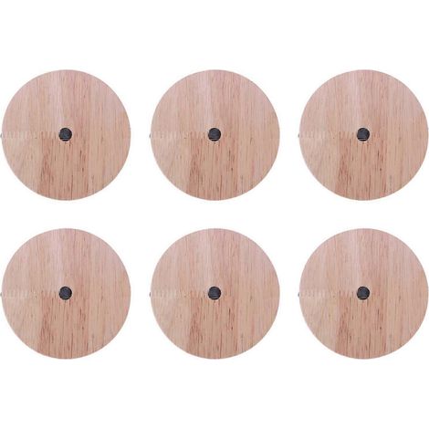 6 x lampe base Concise Style moderne Ceiling Plate bois Ceiling support E27 lampe raccord Chandelier base mm vis (1/5)