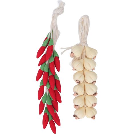 Guirlande d'ail miniature résine 1:12 pour maison de poupée, décoration réaliste simulation légume vintage (1/5)