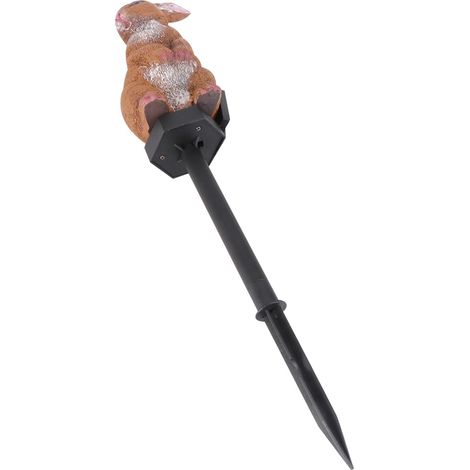 Lampe Solaire de Jardin Étanche en Résine Forme Lapin Éclairage Paysager (1/5)