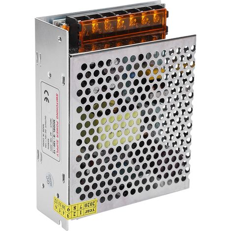 Adaptateur de commande d'alimentation à découpage DC12V pour bande lumineuse LED d'écran en alliage d'aluminium pour imprimante 3D (S-120-12 (12V 10A 120W) AC100-240V) (1/5)