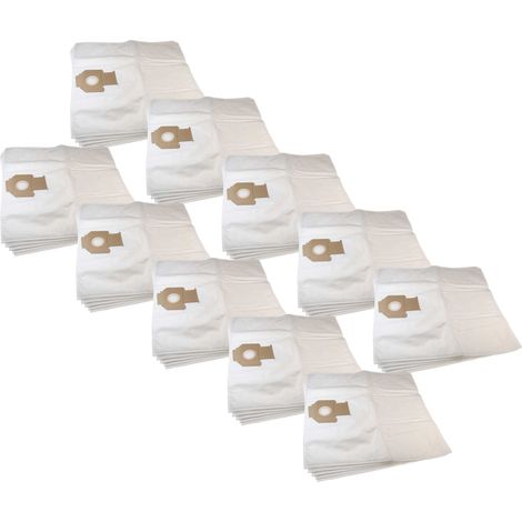 vhbw 50x bolsa compatible con Nilfisk Attix 40-01 PC Inox, 30-2M PC, 30-2M XC, 30-0H PC aspiradora - 64 cm x 58 cm blanco