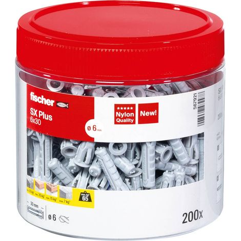 Fischer 567921 SX Plus Tassello ad espansione 30 mm 6 mm 200 pz. (1/5)