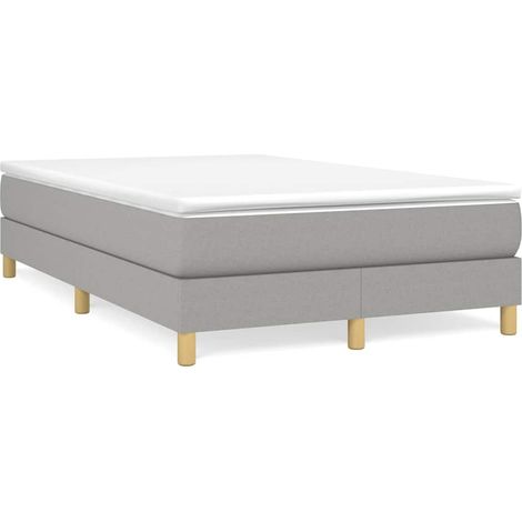 Maison Exclusive - Box spring postel s matrací světle šedá 120 x 200 cm textil (1/5)