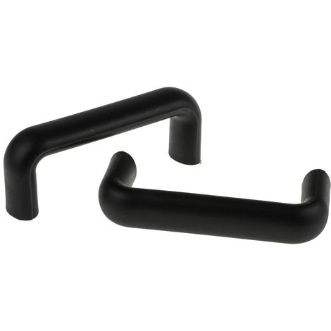 Poignée en Plastique RS PRO, entraxe 117mm, 134mm x 50 mm x 25mm, filetage M6 Fixations invisibles ( Prix pour Paquet de 2 )