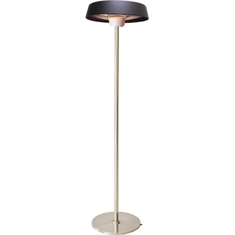 Stufa Elettrica ad Infrarossi Ø50 cm a Piantana 2000W per Esterni Nera (1/2)