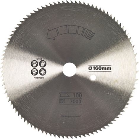 Lame De Scie Circulaire Stanley 160 mm (1/2)