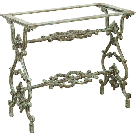 Garden table leg base Solid iron and cast iron structure, ideal for indoors and outdoors. Stone, marble, glass, wood tops (1/5)