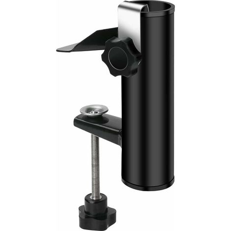 Ahlsen Abrazadera para sombrilla de patio, soporte para sombrilla para exteriores, soporte para sombrilla, soporte para sombrilla de pesca, soporte fijo para sombrilla para playa, patio, balcón, patio (1/5)
