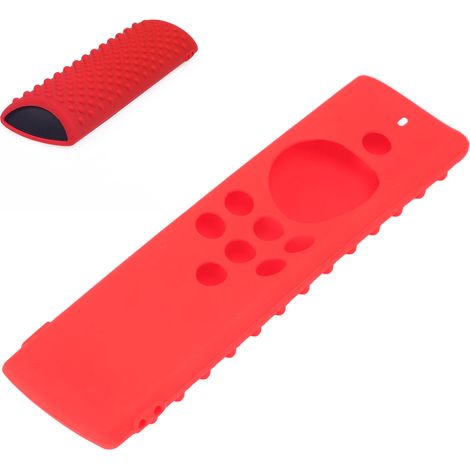 Étui de protection en silicone lavable pour télécommande Fire TV Stick Lite, anti-choc et durable, couleur rouge. (1/5)