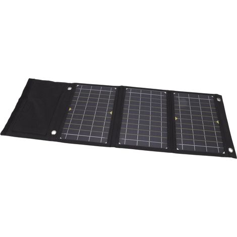 Panneaux solaires monocristallins portables, pliables et professionnels de 24 W pour le camping et les activités de plein air (1/5)