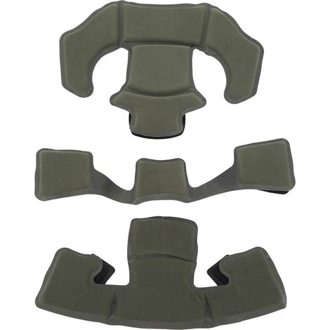 Nylon-Schwamm-Helmpolsterset, Ersatz-Helmpolster und Kinnriemen für ACH-, MICH-, Wendy-, FMA- und EXF-Helme, Farbe: Armeegrün. (1/4)