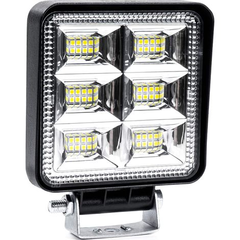 Lámpara de trabajo LED tipo reflector AWL37, 48 LED, 144 W, 12 V/24 V, amio-03248 (1/4)