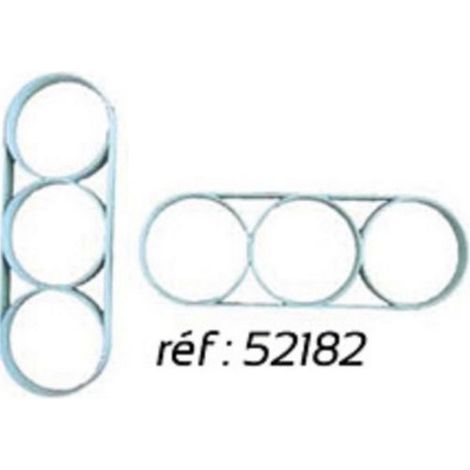 Eur'Ohm 52182 - TRIPLE DISTANCIADOR HORIZONTAL / VERTICAL 71MM DISTANCIA para BANCO XL