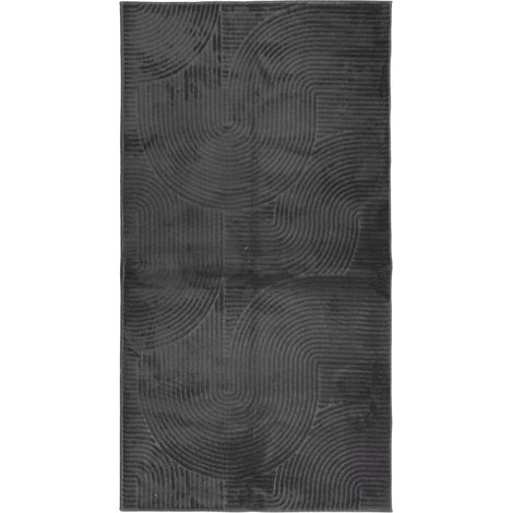 Tapis de sol，Tapis IZA poils courts style scandinave anthracite 80x150 cm CFW926297 (1/5)