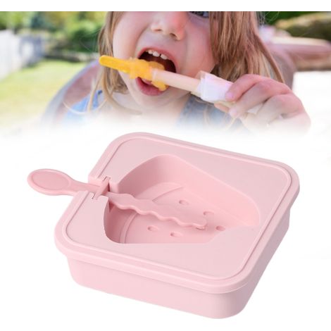 Wiederverwendbare und stapelbare Silikon-Eisformen für Eis am Stiel, Eistorten und Eis am Stiel, Küchenutensilien mit Deckel, Wassermelonenform (1/5)