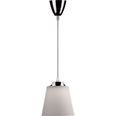 V-TAC VT-1036 7W LED Lampe Pendelleuchte neutralweiß 4000K Chrom Körper Weiß Shade Ф150mm IP20 - sku 8505 (1/5)