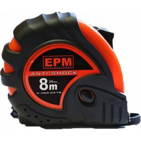 Ruban À Mesurer - 5 M - 19 Mm - Bande Acier Revêtement Nylon - Boîtier Caoutchouc Antidérapant (1/5)