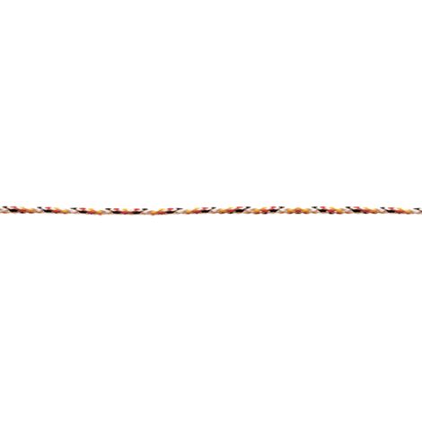 Treccia per veneziana in polipropilene Ø 3 mm. nero-rosso-giallo 250 mt.
