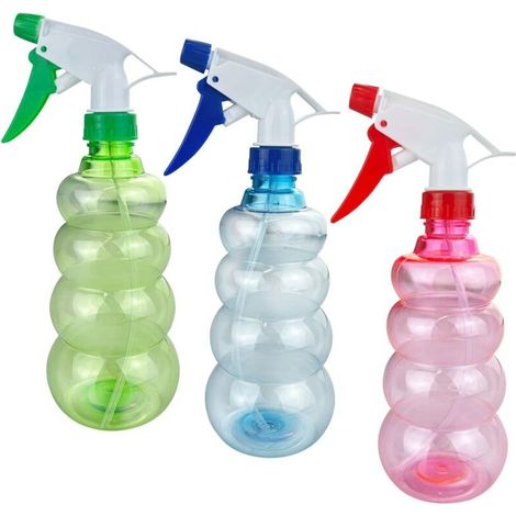 Lot de 3 Vaporisateur Vide Plastique 500ml,Pulvérisateurs pour Plantes, Bouteille d'eau à Pulvériser, Atomiseur en Plastique, pour Ménage, Jardin, Coiffeur, Plantes, Fleurs (1/5)