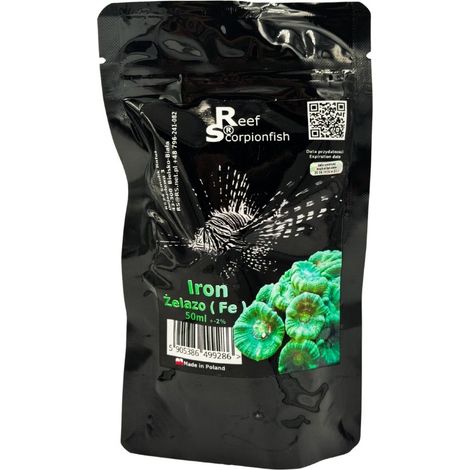 Hierro para peces escorpión de arrecife, 50 ml, para acuarios de agua salada.