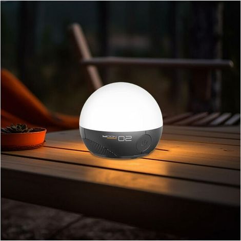 Lámpara LED recargable para camping, luz multifuncional portátil para tienda de campaña, mini luz nocturna magnética, iluminación ambiental exterior impermeable IPX5 -Crezuo