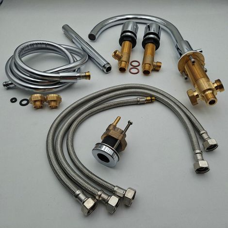 Rubinetteria Tonda 4 fori per vasche Jacuzzi 224604920 (1/3)