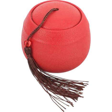 Urne funéraire en céramique rouge pour animaux de compagnie, compatible avec les espaces de rangement et les sites funéraires. (1/5)