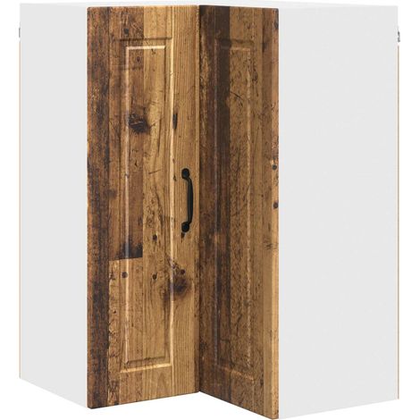 Maison Exclusive - Mobile angolare per parete PORTO Legno vecchio 57 x 57 x 80 cm