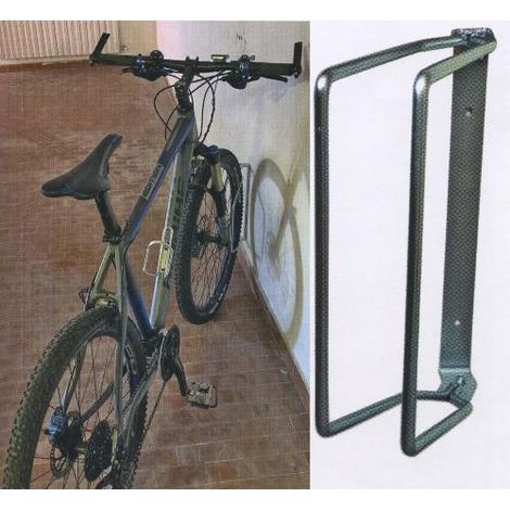 PORTA BICICLETTA A PARETE ACCIAIO ZINCATO (316)