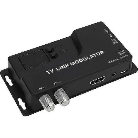 Convertisseur coaxial HD 1080p compatible HDMI vers modulateur RF 471,25 MHz/885,25 MHz pour TV, console de jeux, décodeur satellite, lecteur DVD et PC.